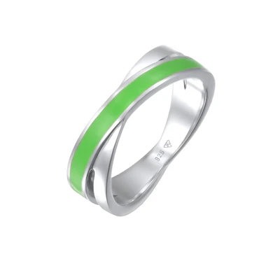 Afbeelding van Elli Wickel Ring, Dames, Maat: 54, Grün