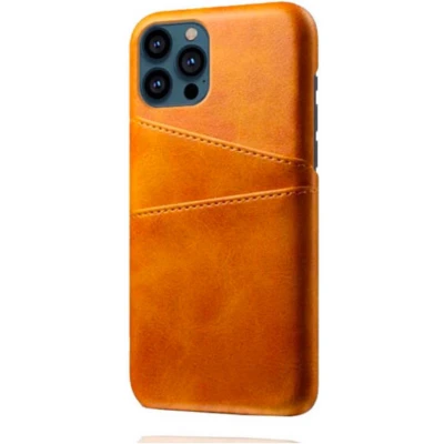 Afbeelding van Casecentive Leren Wallet Back case iPhone 14 Plus tan