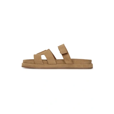 Afbeelding van PS Poelman Muiltjes, Dames, Maat: 40, Light beige Schoenen