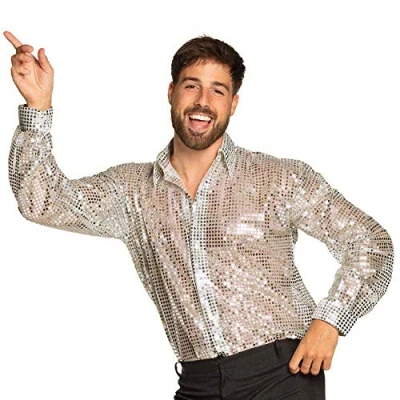 Afbeelding van Boland Shirt Disco (XXL) Volwassenen Danser/danseres Glitter and Glamour 80&#039;s &amp; 90&#039;s