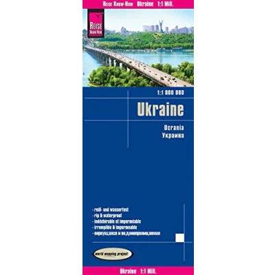 Afbeelding van Reise Know How Landkarte Ukraine (1:1.000.000): reiß und wasserfest (world mapping project)