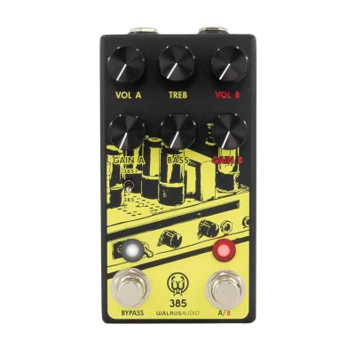 Afbeelding van Walrus Audio 385 MKII Dynamic Overdrive FX Yellow Distortion voor gitaren