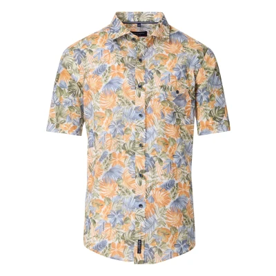 Afbeelding van Casa Moda Casual Comfort Fit Overhemd Korte mouw wit