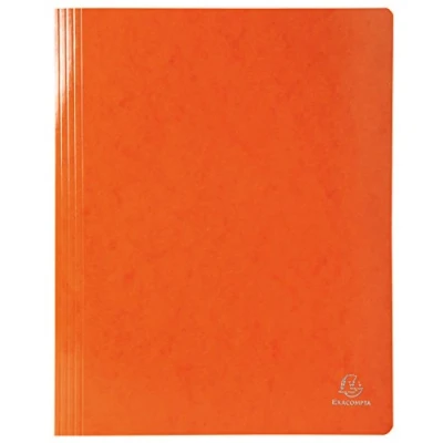 Afbeelding van Exacompta ref. 380809B Doos van 25 gelamineerde glanskartonnen snelhechtmappen Iderama® 355 g/m² FSC® gecertificeerd Afmetingen: 24 x 32 cm voor A4 documenten kleur oranje