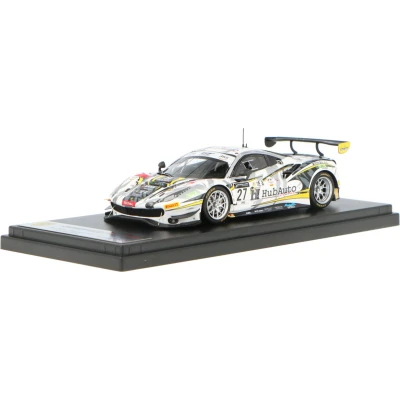 Afbeelding van De 1:43 Diecast Modelcar van Ferrari 488 GT3 Hub Auto #27 24H Spa 2020. coureurs waren M. Gomes / T. Blomqvist en K. Kobayashi. fabrikant is Looksmart.
