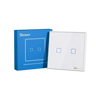 Afbeelding van Sonoff TX T2EU2C RF 433MHz Wireless Stick on Smart Wall Switch