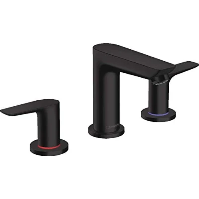 Afbeelding van Hansgrohe wastafelmengkraan 110 talis e 3 gats mat zwart 71733670