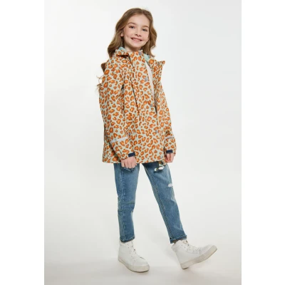 Afbeelding van Schmuddelwedda Regenjas voor kinderen, Maat: 134, Pastellmint orange leo