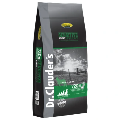 Afbeelding van Dr.Clauder&#039;s Best Choice Sensitive Adult All Breed Lam&amp;Rijst Hondenvoer 12.5 kg