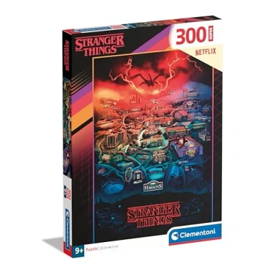Afbeelding van Clementoni Super Puzzel 300 Stranger Things Supercolor, Voor Kinderen, Gemaakt In Italië Multicolor 21730