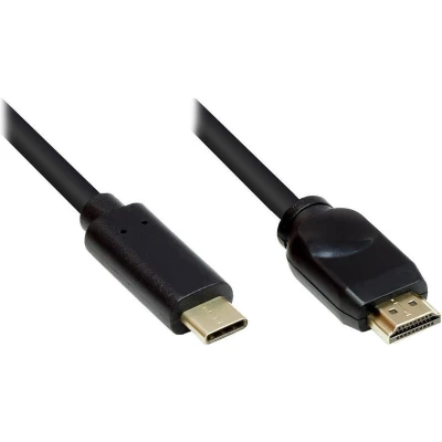 Afbeelding van USB C naar HDMI 4K 60Hz actieve kabel / zwart 10 meter