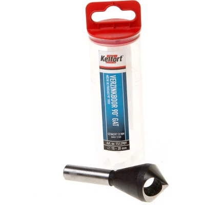 Afbeelding van Kelfort Verzinkboor HSS schuin gat vreesdiameter 15 20 x schachtdiameter 12mm