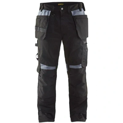 Afbeelding van Blaklader werkbroek 1555 9994 zwart/grijs mt C56