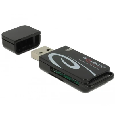 Afbeelding van Delock Mini USB 2.0 Card Reader mit SD und Micro Slot