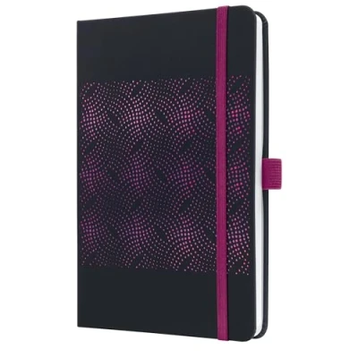 Afbeelding van 2x Weekagenda Impress A5 2025 (NL/FR/EN/DU) sparkling zwart Hardcover