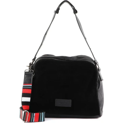 Afbeelding van FREDsBRUDER Leren Schoudertas Alerassa Shoulderbag Black Zwart