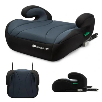 Afbeelding van Kinderkraft I BOOST lichtgewicht Zitverhoger met ISOFIX bevestigd SIZE 135 150 cm Zwart