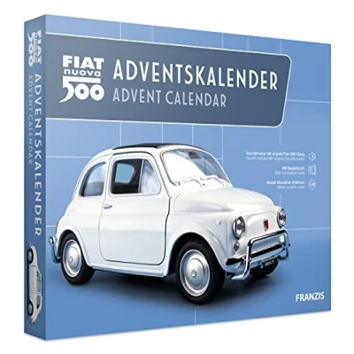 Afbeelding van 1:38 Franzis 67168 4 Fiat 500 Adventskalender Plastic Modelbouwpakket