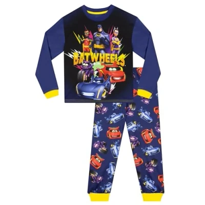 Afbeelding van DC COMICS Batman Pyjama Batwheels Jongens Pyjamas Met Lange Mouwen Superhelden PJs Voor Paars 98