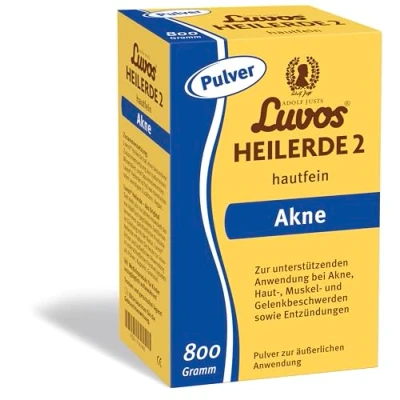 Afbeelding van Luvos Heilerde 2 hautfein bei Akne, Haut , Muskel und Gelenkbeschwerden sowie Entzündungen, 800 g Poeder