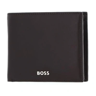Afbeelding van HUGO BOSS Leren Portemonnee Classic Smooth Wallet Brown Donkerbruin