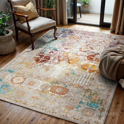 Afbeelding van Picasso Feraghan Vintage Vloerkleed Multi / Beige Laagpolig 240x340 cm