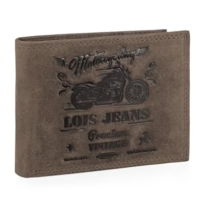 Afbeelding van Lois Portemonnee Leer Heren Functioneel en Duurzaam Wallet For Men, Mens met Tijdloze, Bestendige Leer. RFID Portemonnee., Bruine