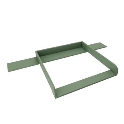 Afbeelding van REGALIK Aankleedopzetstuk voor Hemnes commode met 8 schuifladen IKEA 78cm x 80cm Afneembaar aankleedtafelopzetstuk in groen Afgesloten ABS materiaal 2 mm afgeronde voorpanelen