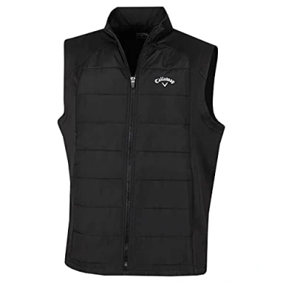 Afbeelding van Callaway Golf Heren puffer stretch mouwloos gilet volledige Kaviaar M