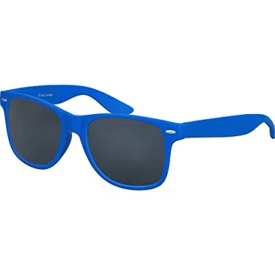 Afbeelding van Balinco Zonnebril UV400 CAT 3 CE Rubber met veerscharnier voor dames &amp; heren (blauw smoke)