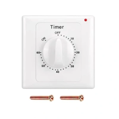 Afbeelding van Taikuwu AC 220 V Timer Schakelaar Hoge Prestaties Pomp Elektronische Controle Mechanische Countdown Socket Time Switch 86 Panel (60min)