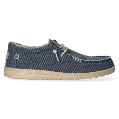 Afbeelding van Hey Dude Wally Braided, mocassin voor heren, Donkerblauw, 44 EU
