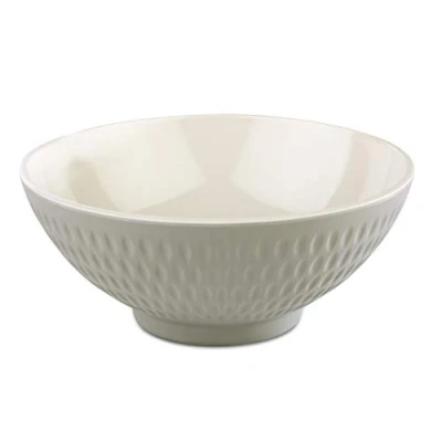Afbeelding van APS &quot;Asia Plus&quot; kom van bijna onbreekbaar melamine, veelzijdige stapelbare kunststof kom, slakom, grijs/crème, Ø 16 cm, 0,6 liter.