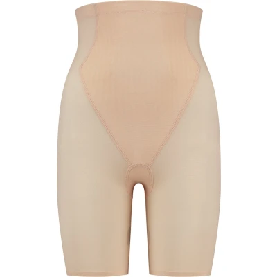 Afbeelding van Bye Bra Powermesh Short Met Hoge Taille, Sterke correctie shorts, Siliconen Band, Shapewear broekje Voor Dames, Shapewear, Beige, S