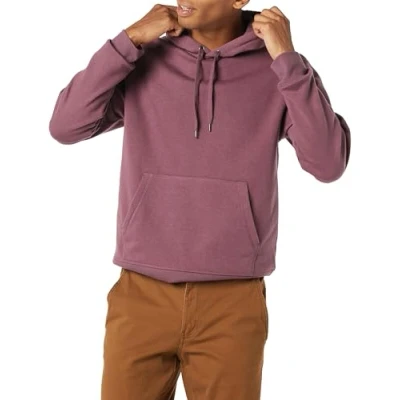 Afbeelding van Amazon Essentials Men&#039;s Fleecetrui met capuchon (verkrijgbaar in grote en lange maten), Druif, XL