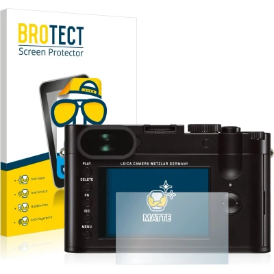 Afbeelding van BROTECT (2 Stuks) Antireflecterende Beschermfolie voor Leica Q (Typ 116) Anti Glare Screen Protector, Mat, Ontspiegelend
