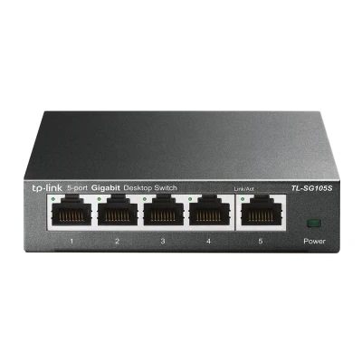 Afbeelding van TP Link TL SG105S Unmanaged L2 Gigabit Ethernet (10/100/1000) Zwart (T
