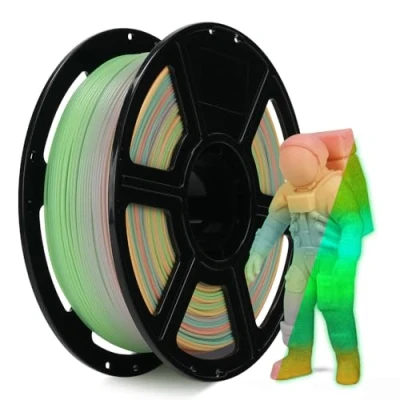 Afbeelding van FLASHFORGE Glow in the Dark Rapid PLA filament 1,75 mm, hoge stroom snelle 3D printerfilament, oplichtend melody max. 500 mm/s printen, helderheid en langdurig lichteffect