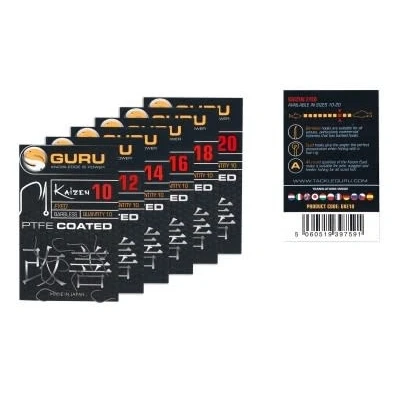 Afbeelding van Guru Kaizen Eyed Barbless (10pcs) Maat : 20