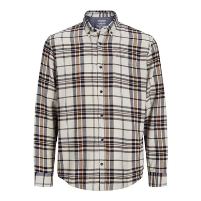 Afbeelding van Jack &amp; Jones Autumn Check Overhemd, Heren, Maat: XL, Moonbeam