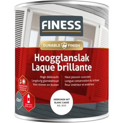 Afbeelding van Finess hoogglanslak gebroken wit nr. 14205 (a 750ml)