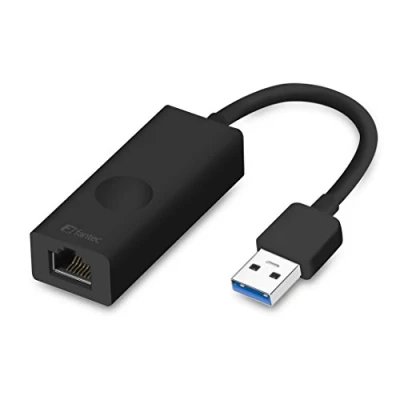 Afbeelding van FANTEC UMP E1000 USB 3.0 Adapter naar 1x RJ45 1 Gbit/s Ethernet LAN aansluiting, 12 cm kabel zwart