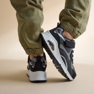 Afbeelding van Skechers Uno Gen1 Color Rays Sneakers Jongens Grijs
