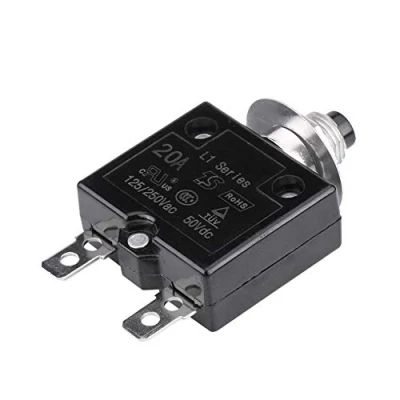 Afbeelding van KIMISS Circuit Breaker 5A 8A 10A 15A 18A 20A 30A Reset Thermoschalter Schutzschalter Überstromschutz (20A)
