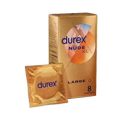Afbeelding van Durex Condooms Nude Extra Large XL 8 Stuks