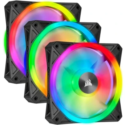 Afbeelding van Corsair Casefan iCUE QL120 RGB PWM Triple Fan with Lighting Node CORE