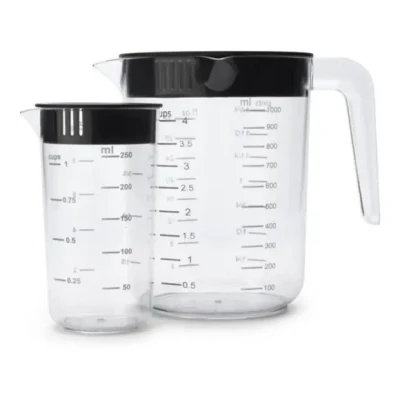 Afbeelding van Tasty+ maatbeker set, 2 delig Dark Grey