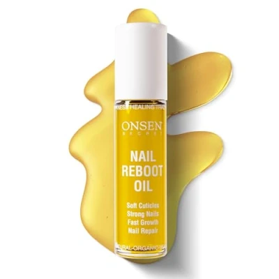 Afbeelding van Onsen Nagel rebootolie, 10 ml, Japanse nageloliebehandeling voor beschadigde nagels, natuurlijke nagelverzorging en nagelriemreparatie, zichtbare resultaten perfecte nagels