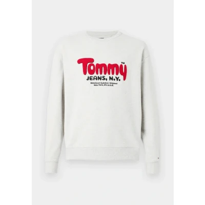 Afbeelding van Tommy Jeans Boucle Sweater, Heren, Maat: 54, Grey