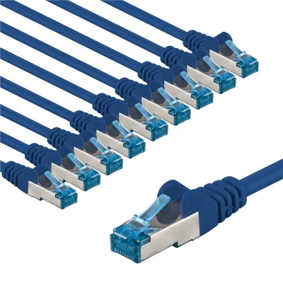 Afbeelding van Goobay 67536 netwerkkabel Blauw 5 m Cat6a S/FTP (S STP)